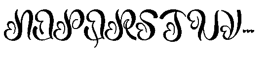 Romantic Christmas Monogram Romantic Christmas Style Regular Font UPPERCASE