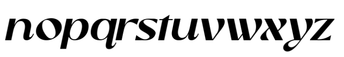 Romantic Harmony Italic Font LOWERCASE