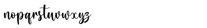 Romantic Heart Font LOWERCASE