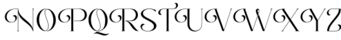 Romantic Serif Regular Font UPPERCASE