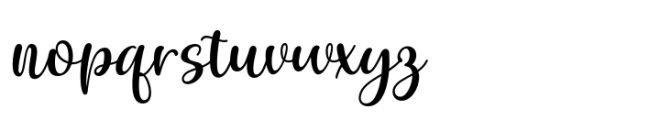 Romantic Spring Regular Font LOWERCASE