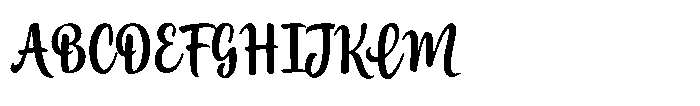 Romantica Manilla Script Font UPPERCASE