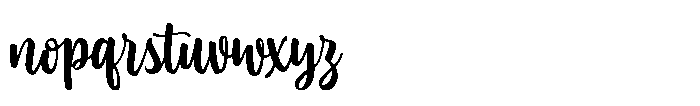 Romantica Manilla Script Font LOWERCASE
