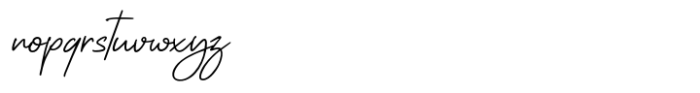 Romantica Signature Font LOWERCASE
