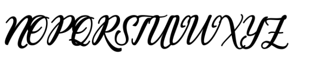 Romantina Script Regular Font UPPERCASE