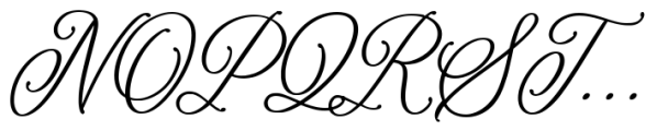 Romantyc Harmony Font UPPERCASE