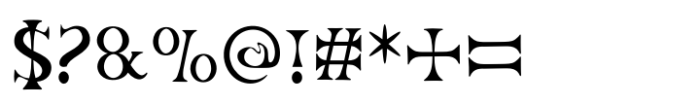 Romanum Classic Font OTHER CHARS