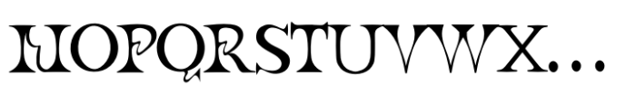 Romanum Classic Font UPPERCASE