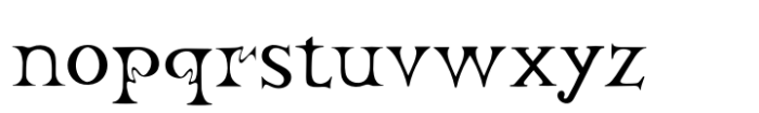 Romanum Classic Font LOWERCASE