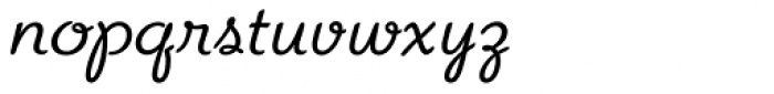 Romany Italic Font LOWERCASE