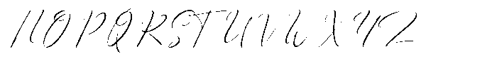 Romaria Stylish Script Font UPPERCASE