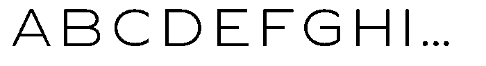 Romaria Stylish Thin Font UPPERCASE