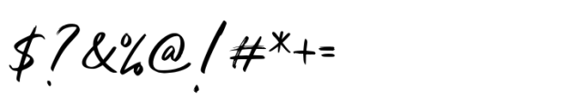 Romasha Signature Font OTHER CHARS