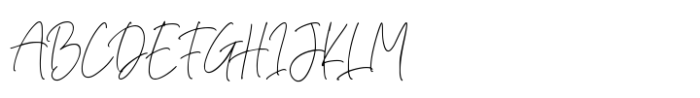 Romatine Signature Regular Font UPPERCASE