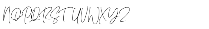 Romatine Signature Regular Font UPPERCASE
