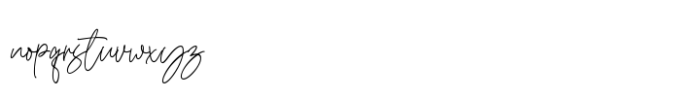 Romatine Signature Regular Font LOWERCASE