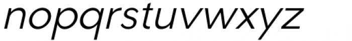 Romela Light Italic Font LOWERCASE