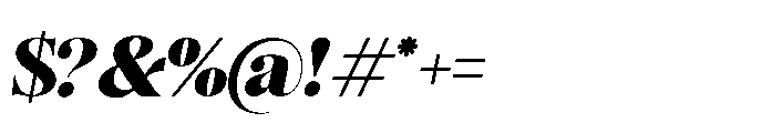 Romellis Bold Italic Font OTHER CHARS
