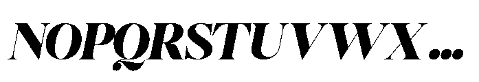 Romellis Bold Italic Font UPPERCASE