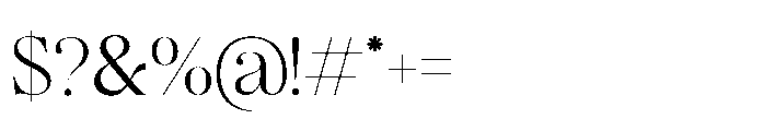 Romellis Extra Light Font OTHER CHARS
