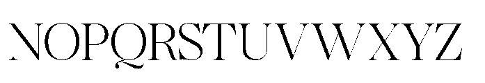 Romellis Extra Light Font UPPERCASE