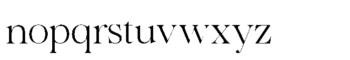 Romellis Extra Light Font LOWERCASE