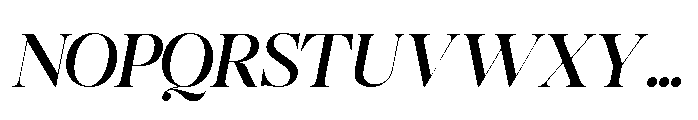 Romellis Italic Font UPPERCASE