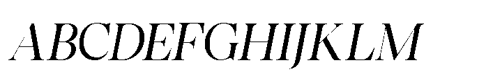 Romellis Light Italic Font UPPERCASE