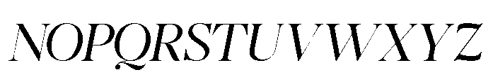 Romellis Light Italic Font UPPERCASE