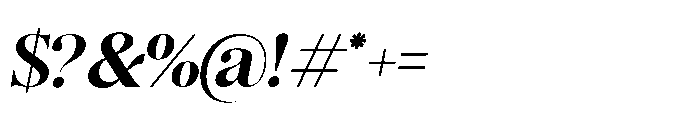Romellis Medium Italic Font OTHER CHARS