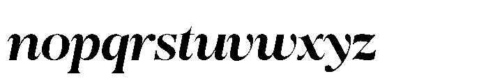 Romellis Medium Italic Font LOWERCASE