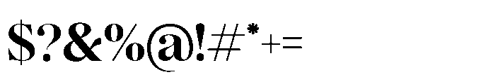 Romellis Medium Font OTHER CHARS