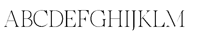 Romellis Thin Font UPPERCASE