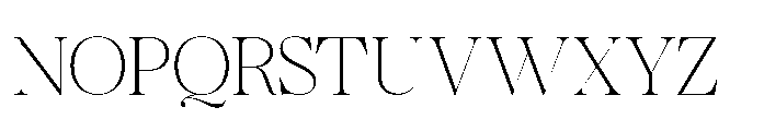 Romellis Thin Font UPPERCASE