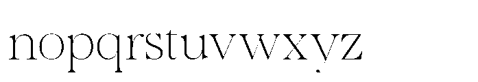 Romellis Thin Font LOWERCASE
