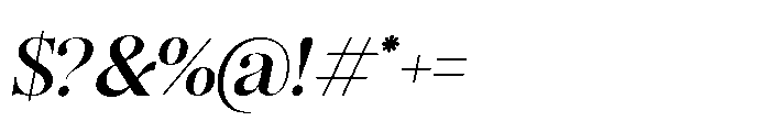 Romellis Variable Thin Italic Font OTHER CHARS