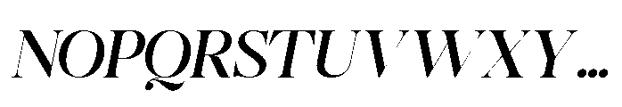 Romellis Variable Thin Italic Font UPPERCASE