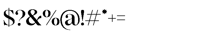 Romellis Variable Thin Font OTHER CHARS