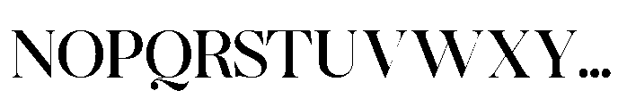 Romellis Variable Thin Font UPPERCASE