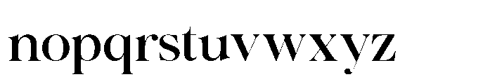 Romellis Variable Thin Font LOWERCASE