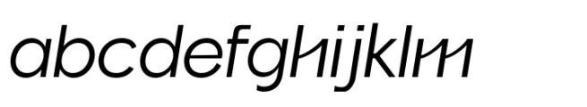 Romena Regular Italic Font LOWERCASE