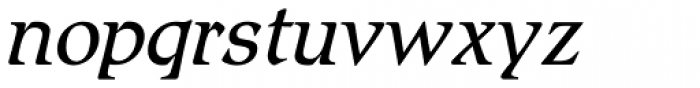 Romic Std Light Italic Font LOWERCASE