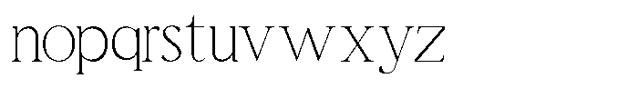 Romira Etoile Font LOWERCASE