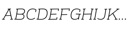 Romkhwan Extra Light Italic Font UPPERCASE