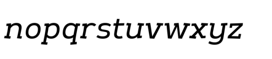 Romkhwan Italic Font LOWERCASE