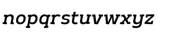 Romkhwan Medium Italic Font LOWERCASE