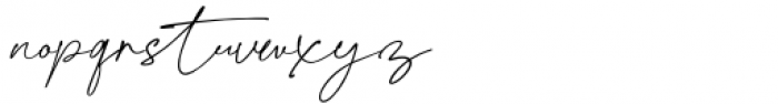 Romla Signature Font LOWERCASE