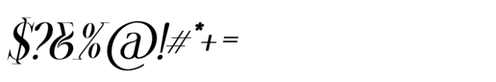 Romofer Italic Font OTHER CHARS
