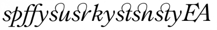 Ronaldson Italic Ligatures Font OTHER CHARS