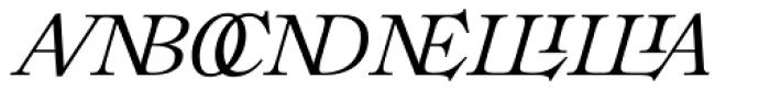 Ronaldson Italic Ligatures Font LOWERCASE
